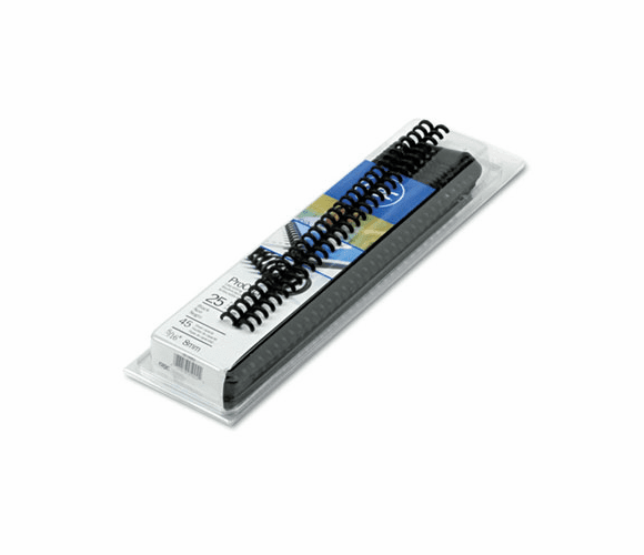 GBC2515662 ProClick Easy Edit Spines, 5/16" Diameter, 45 Sheet Capacity, Black, 25/Pack By SWINGLINE