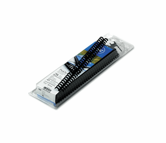 GBC2515663 ProClick Easy Edit Spines, 5/16" Diameter, 45 Sheet Capacity, Navy Blue, 25/Pack By SWINGLINE