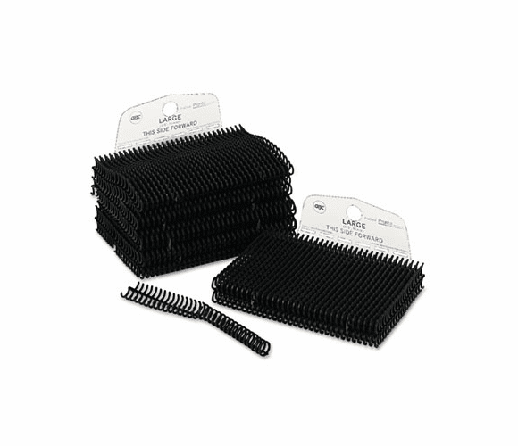 GBC2515702 ProClick Pronto Spine Cassettes, 5/8" Dia., 100 Sheet Capacity, Black, 100/Box By SWINGLINE