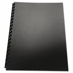 GBC25818 100% Recycled Poly Binding Cover, 11 x 8-1/2, Black, 25/Pack By SWINGLINE