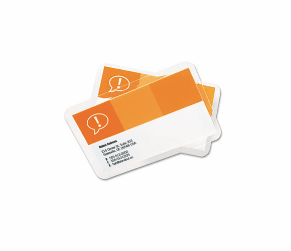 GBC3202000 HeatSeal Laminating Pouches, 5 mil, 2 3/16 x 3 11/16, Business Card Size, 25 By SWINGLINE
