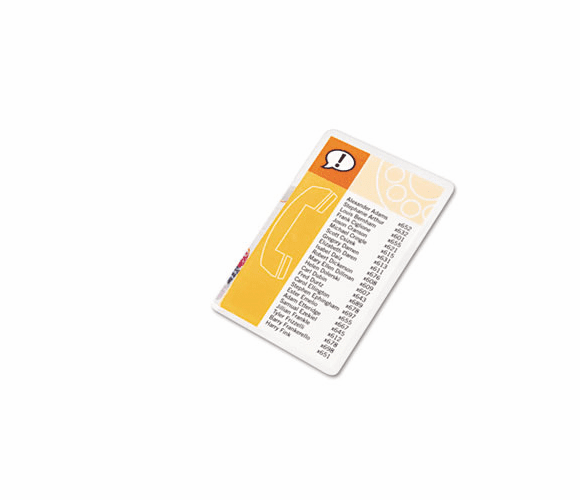 GBC3202002 HeatSeal Laminating Pouches, 5 mil, 5 1/2 x 3 1/2, Index Card Size, 25/Pack By SWINGLINE