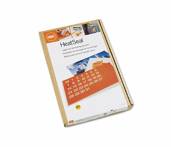 GBC3740473 HeatSeal LongLife Premium Laminating Pouches, 5 mil, 9 x 14 1/2, 100/Box By SWINGLINE