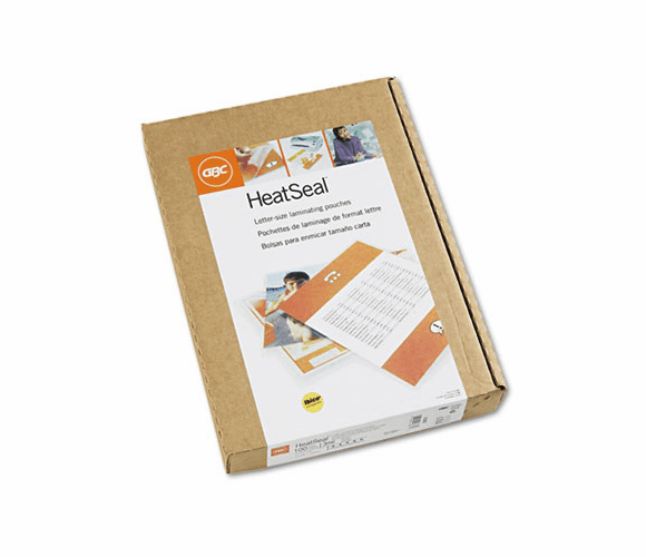 GBC3745022 HeatSeal Laminating Pouches, 3 mil, 9 x 11 1/2, 100/Box By SWINGLINE