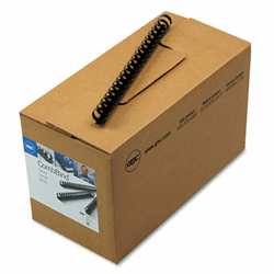 GBC4000104 CombBind Standard Spines, 3/4" Diameter, 150 Sheet Capacity, Black, 100/Box By SWINGLINE