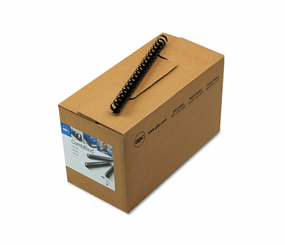 GBC4000104 CombBind Standard Spines, 3/4" Diameter, 150 Sheet Capacity, Black, 100/Box By SWINGLINE