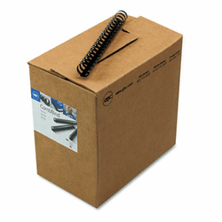 GBC4000118 CombBind Standard Spines, 1" Diameter, 200 Sheet Capacity, Black, 100/Box By SWINGLINE