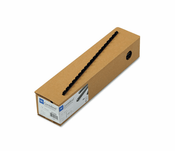 GBC4010485 CombBind Standard Spines, 1/4" Diameter, 25 Sheet Capacity, Navy Blue, 100/Box By SWINGLINE