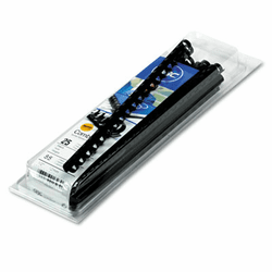GBC4090034 CombBind Standard Spines, 1/2" Diameter, 85 Sheet Capacity, Black, 25/Box By SWINGLINE