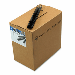 GBC4200010 CombBind Standard Spines, 1-1/2" Diameter, 320 Sheet Capacity, Black, 100/Box By SWINGLINE