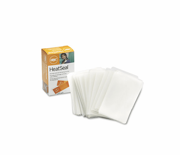 GBC51005 HeatSeal Laminating Pouches, 5 mil, 2 3/16 x 3 11/16, Business Card Size, 100 By SWINGLINE