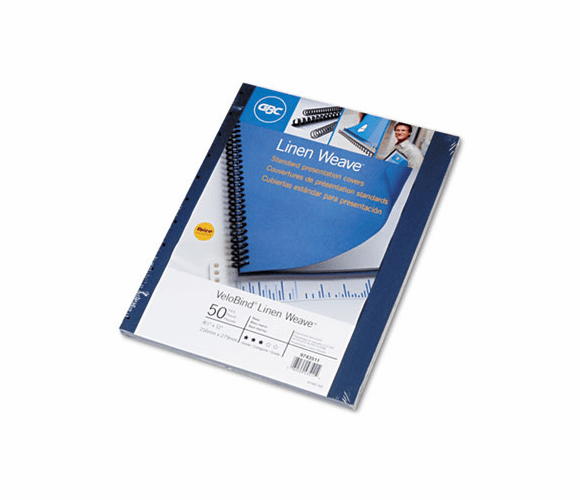 GBC9743511 VeloBind Presentation Covers, 11 x 8-1/2, Navy, 25 Sets/Pack By SWINGLINE