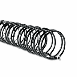 GBC9775008 WireBind Spines, 1/4" Diameter, 40 Sheet Capacity, Black, 100/Box By SWINGLINE