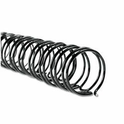 GBC9775018 WireBind Spines, 3/8" Diameter, 75 Sheet Capacity, Black, 100/Box By SWINGLINE