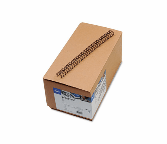 GBC9775028 WireBind Spines, 1/2" Diameter, 100 Sheet Capacity, Black, 100/Box By SWINGLINE