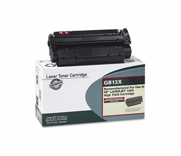 GBPGB13X GB13X (Q2613X) Laser Cartridge, High-Yield, 4000 Page-Yield, Black By GUY BROWN PRODUCTS
