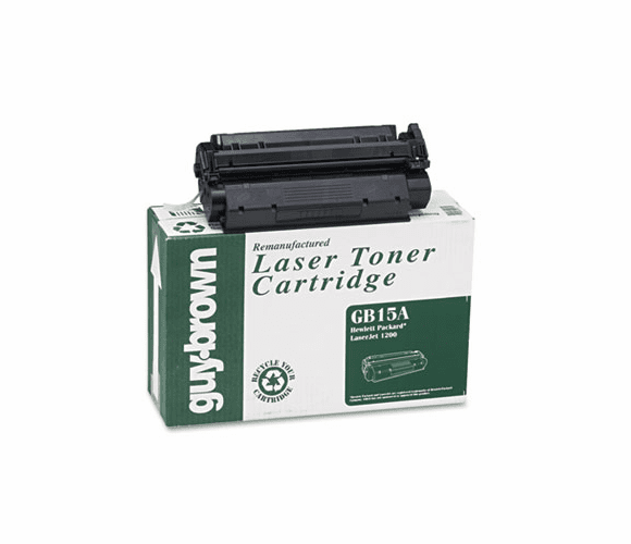 GBPGB15A GB15A (C7115A) Laser Cartridge, Standard-Yield, 2500 Page-Yield, By GUY BROWN PRODUCTS