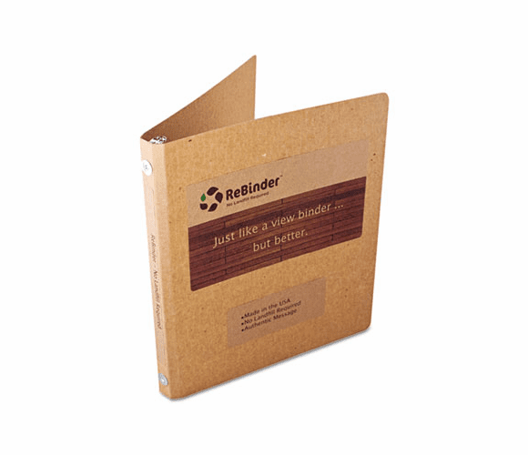 GDP00009 Select Zero Waste Chipboard Binder, 1/2" Capacity, 8-1/2 x 11, Brown Kraft By SUSTAINABLE GROUP