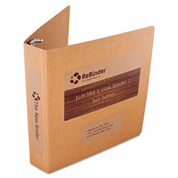 GDP00024 Select Zero Waste Chipboard Binder, 1-1/2" Capacity, 8-1/2 x 11, Brown Kraft By SUSTAINABLE GROUP