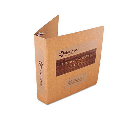 GDP00024 Select Zero Waste Chipboard Binder, 1-1/2" Capacity, 8-1/2 x 11, Brown Kraft By SUSTAINABLE GROUP