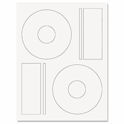 GDP00087 Laser CD/DVD Labels, Matte White, 50 Labels per Pack By SUSTAINABLE GROUP