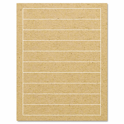 GDP00093 Brown Kraft Printer Labels, 1/2 x 7-1/4, Permanent Adhesive, 400/Pack By SUSTAINABLE GROUP