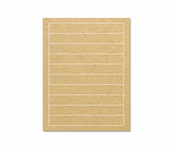 GDP00093 Brown Kraft Printer Labels, 1/2 x 7-1/4, Permanent Adhesive, 400/Pack By SUSTAINABLE GROUP