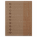 GDP00095 Brown Kraft Printer Labels, 1 x 8, Permanent Adhesive, 250/Pack By SUSTAINABLE GROUP