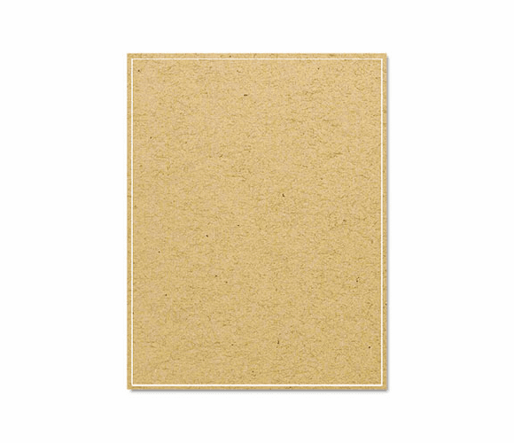 GDP00105 Brown Kraft Printer Labels, 8-1/2 x 11, Permanent Adhesive, 25/Pack By SUSTAINABLE GROUP