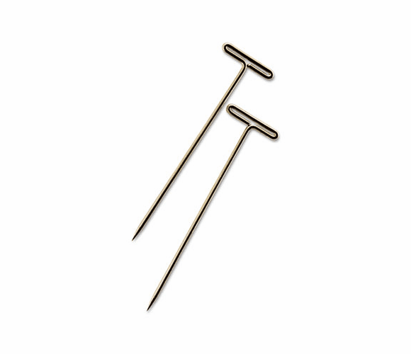 GEM87T T-Pins, Steel, Silver, 1 1/2", 100/Box By ADVANTUS CORPORATION