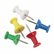 GEMCPOA Plastic Head Push Pins, Plastic, Assorted, 3/8", 100/Box By ADVANTUS CORPORATION
