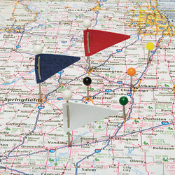 GEMMF375 Map Flags, Plastic, Assorted, 1 1/16", 75/Box By ADVANTUS CORPORATION