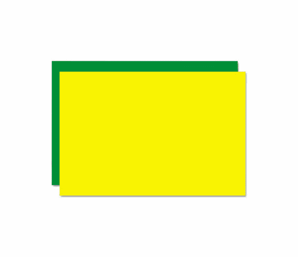 GEO27122 Too Cool Foam Board, 20x30, Fluorescent Yellow/Green, 5/PK By GEOGRAPHICS