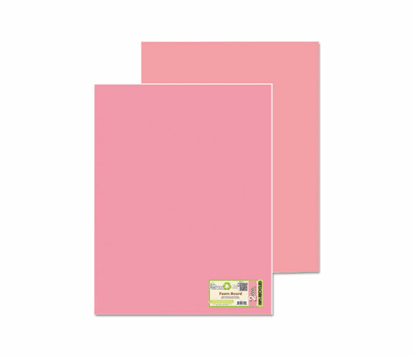 GEO27125 Too Cool Foam Board, 20x30, Fluorescent Pink/Pink, 5/PK By GEOGRAPHICS