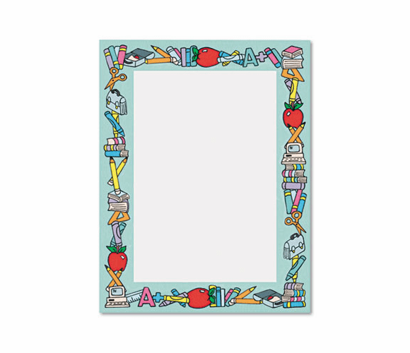 GEO40073 Design Paper, 24 lbs., Chalkboard, 8-1/2 x 11, Light Blue, 100/Pack By GEOGRAPHICS