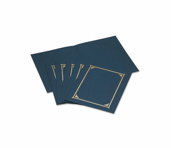 GEO45332 Certificate/Document Cover, 12-1/2 x 9-3/4, Navy Blue, 6/Pack By GEOGRAPHICS
