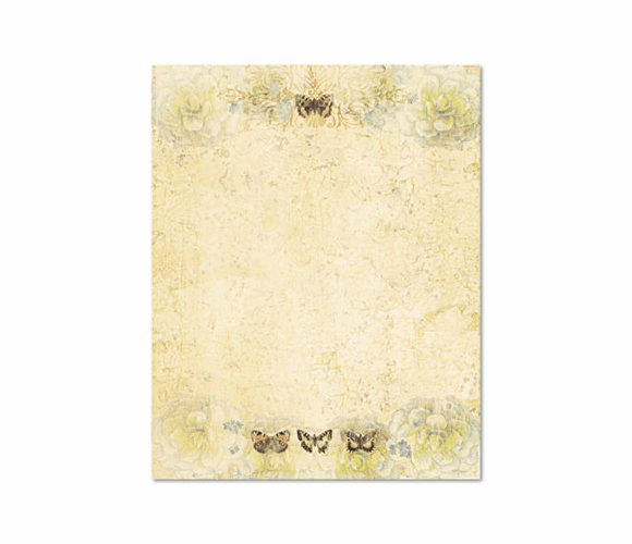 GEO47382 Design Paper, 24 lbs., Sweet Day, 8-1/2 x 11, Pink, 100/Pack By GEOGRAPHICS