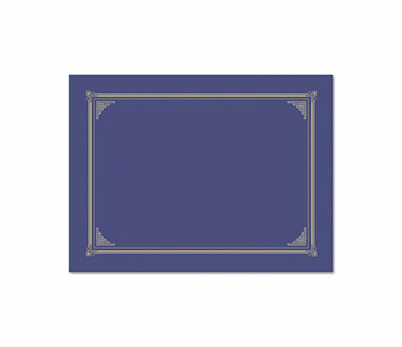 GEO47401 Certificate/Document Cover, 12-1/2 x 9-3/4, Metallic Blue, 6/Pack By GEOGRAPHICS
