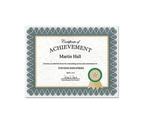 GEO47405 Certificate Kit, Green Helical By GEOGRAPHICS