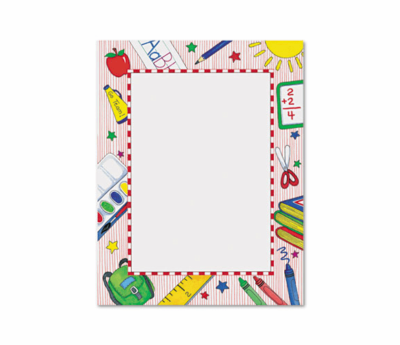 GEO81365 Design Paper, 24 lbs., Grade School, 8-1/2 x 11, White, 100/Pack By GEOGRAPHICS