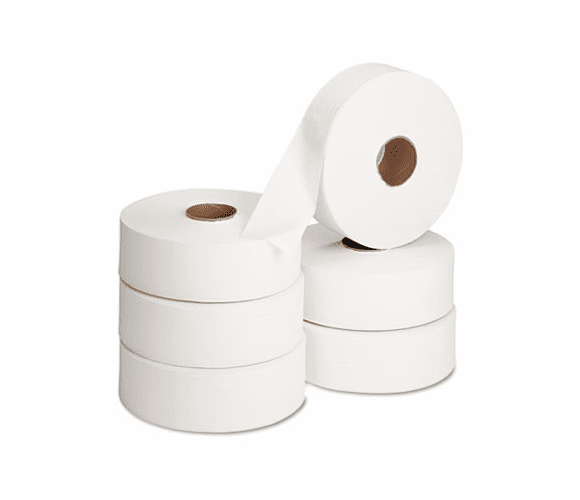 GEP13102 Jumbo Roll Bath Tissue, 12" dia, 2000 ft, 6 Rolls/Carton By GEORGIA PACIFIC