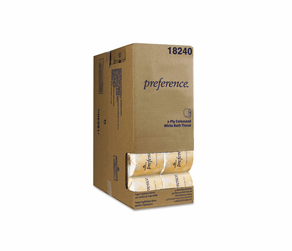 GEP1824001 Embossed Bath Tissue, Dispenser Box, 550 Sheets/Roll, 40 Rolls/Carton By GEORGIA PACIFIC