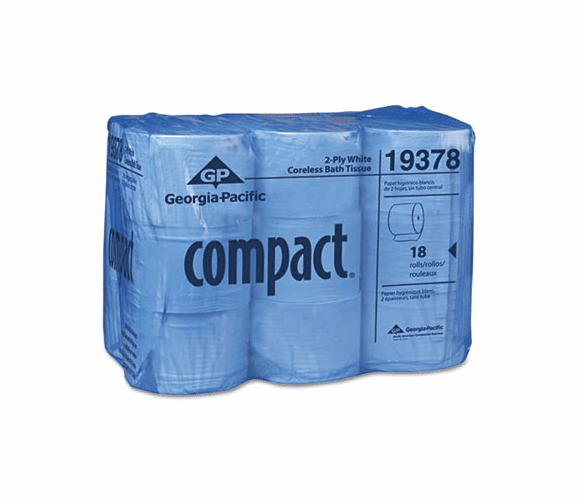 GEP19378 Coreless Bath Tissue, 1500 Sheets/Roll, 18 Rolls/Carton By GEORGIA PACIFIC