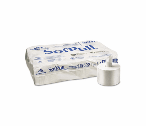 GEP19500 2-Ply High Capacity Center Pull Tissue, 925 Sheets/Roll, 6 Rolls/Carton By GEORGIA PACIFIC