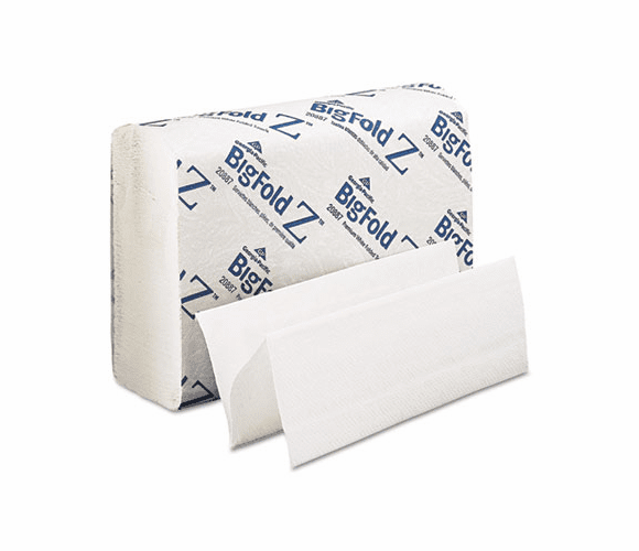GEP20887 Z Paper Towels, 8 x 11, White, 220/Pack, 10/Carton By GEORGIA PACIFIC