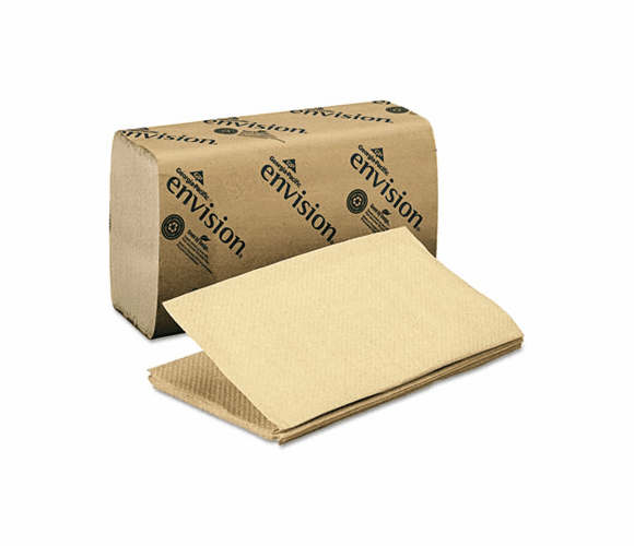 GEP23504 1-Fold Paper Towel, 10-1/4 x 9-1/4, Brown, 250/Pack, 16/Carton By GEORGIA PACIFIC
