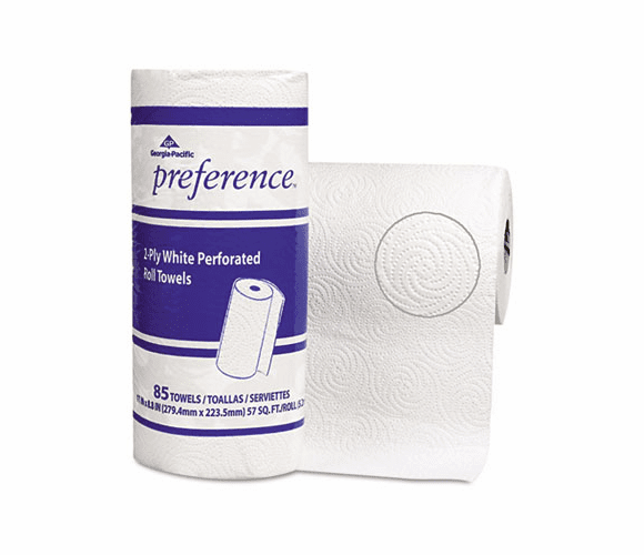 GEP27315 Perforated Paper Towel Roll, 11 x 8 4/5, White, 85/Roll, 15/Carton By GEORGIA PACIFIC