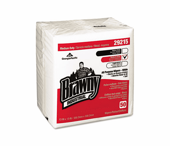 GEP29215 Medium Duty Airlaid 1/4-Fold Wipers,13 x 13, 50/Pack, 16/Carton By GEORGIA PACIFIC