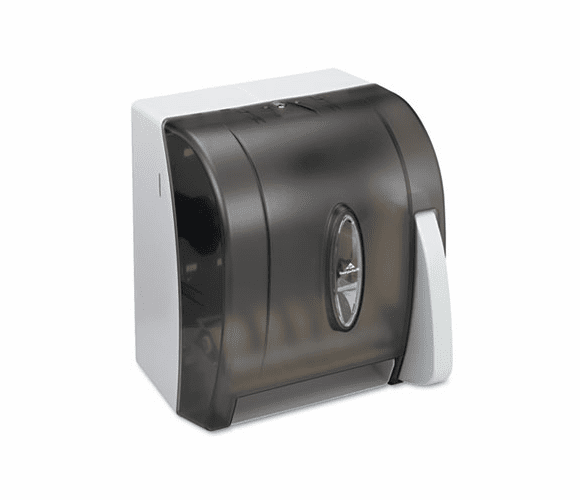 GEP54338 Hygienic Push-Paddle Roll Towel Dispenser, Translucent Smoke By GEORGIA PACIFIC
