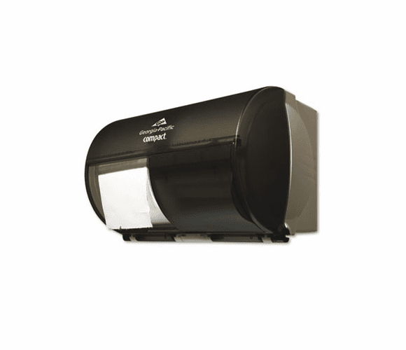 GEP56784 Coreless Double Roll Tissue Dispenser, 10 1/8 x 6 3/4 x 7 1/8,Smoke/Gray By GEORGIA PACIFIC